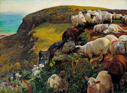 Our English Coasts, 1852 (`strayed Sheep') by William Holman Hunt
